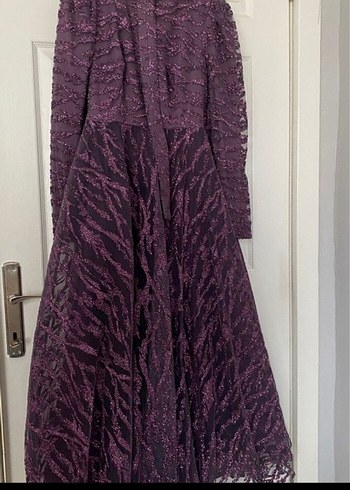 Uzun Mor Simli Abiye - Görsel 6