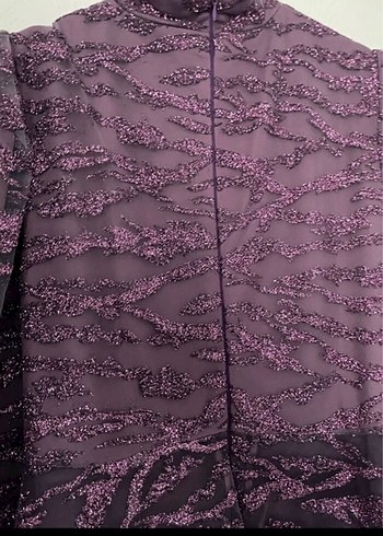 Uzun Mor Simli Abiye - Görsel 7