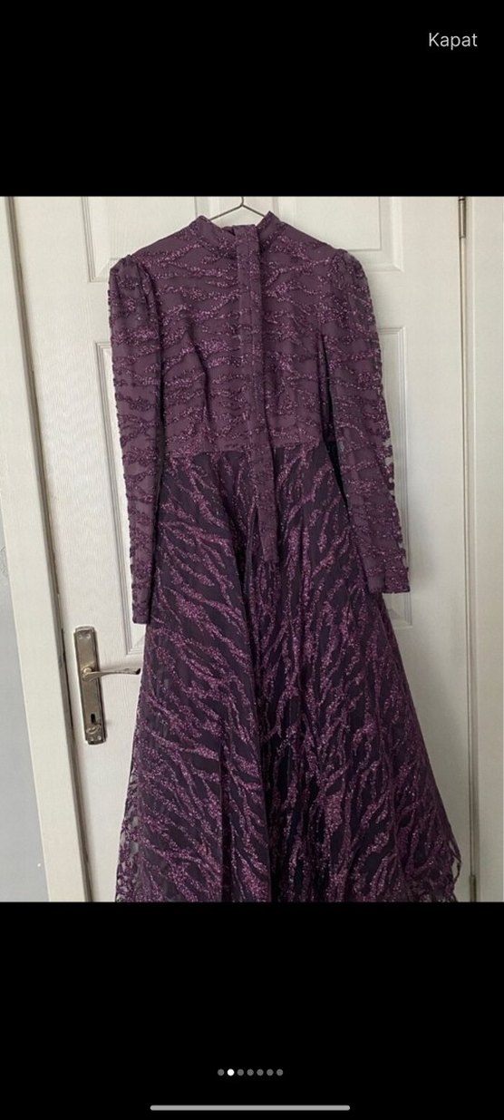 Uzun Mor Simli Abiye - Görsel 2