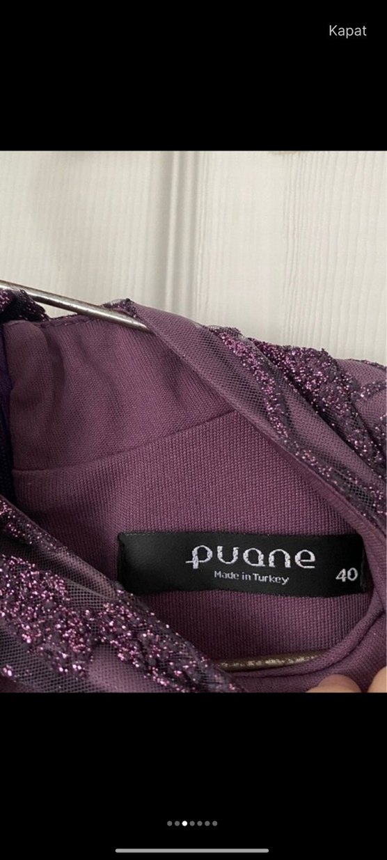 Uzun Mor Simli Abiye - Görsel 4