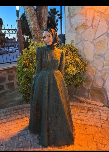 Parlak Bohem Uzun Abiye Elbise - Görsel 6