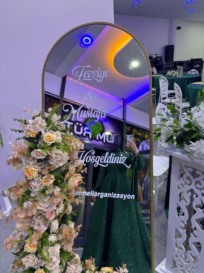 Parlak Bohem Uzun Abiye Elbise - Görsel 3