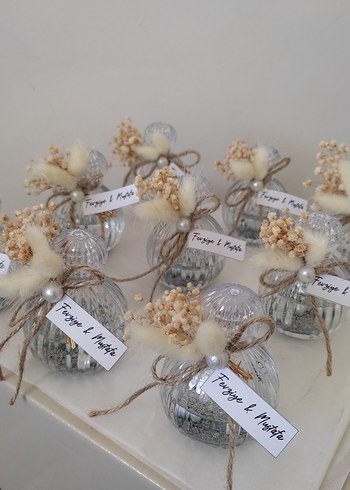 Boncuk Detaylı Vintage Beyaz Hediyelik - Görsel 2