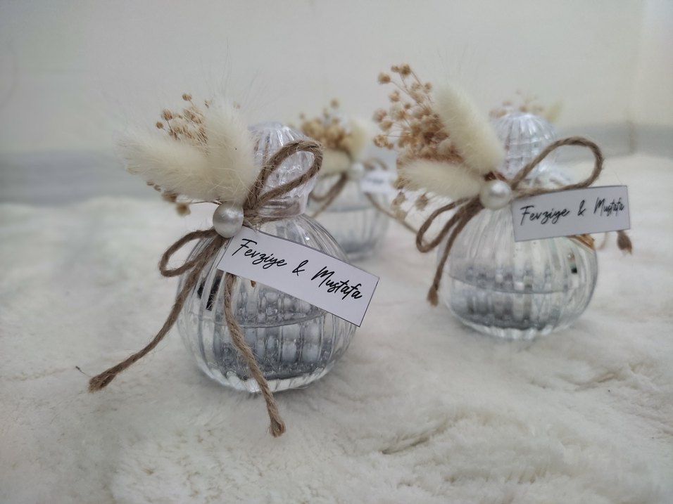 Boncuk Detaylı Beyaz Vintage Hediyelik - Görsel 3