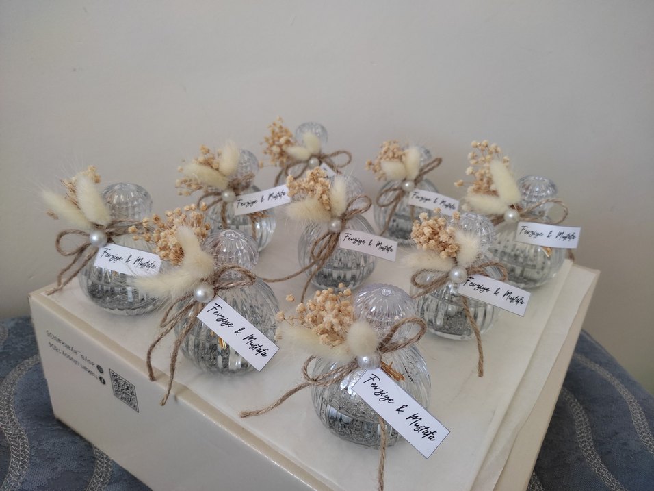 Boncuk Detaylı Beyaz Vintage Hediyelik - Görsel 2