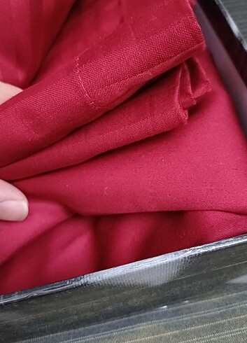Beden bordo Renk Pamuk saten nevresim takımı