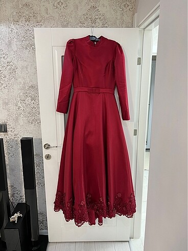 Çitlembik Bordo Abiye - Görsel 5