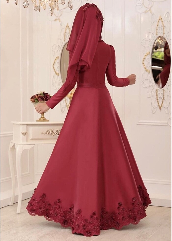 Çitlembik Bordo Abiye - Görsel 4