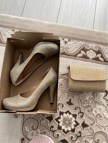 Simli GOLD ayakkabı - Görsel 4