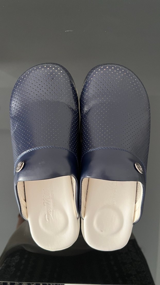 Lacivert Dolgu Topuklu Kadın Terlik - Görsel 2