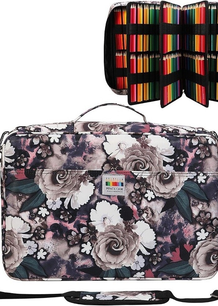 480 renkli kalem için büyük kapasiteli kalem kutusu, su geçirmez - Görsel 2