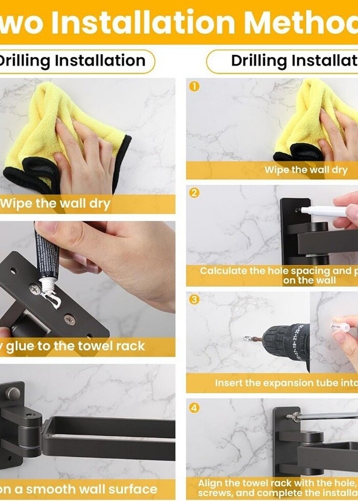 Havlu Askısı 180° Döner  - Görsel 5