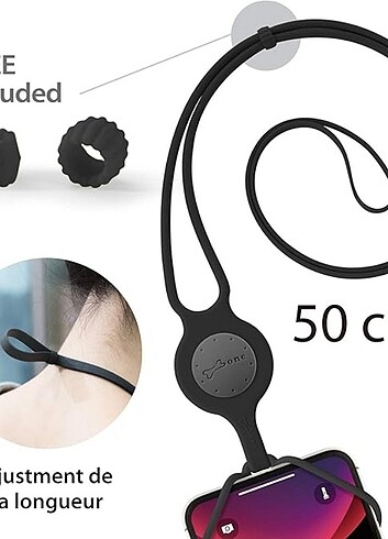 Evrensel Telefon Boyun Kayışı ve Kart Tutucu - Görsel 3