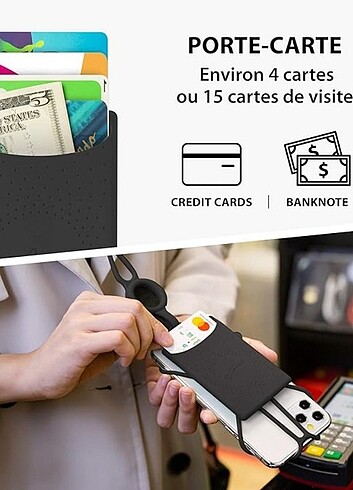 Evrensel Telefon Boyun Kayışı ve Kart Tutucu - Görsel 4