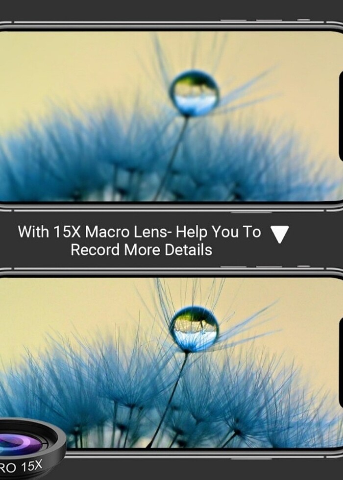 17mm ve 37mm Telefon Lens 5 parça  - Görsel 2