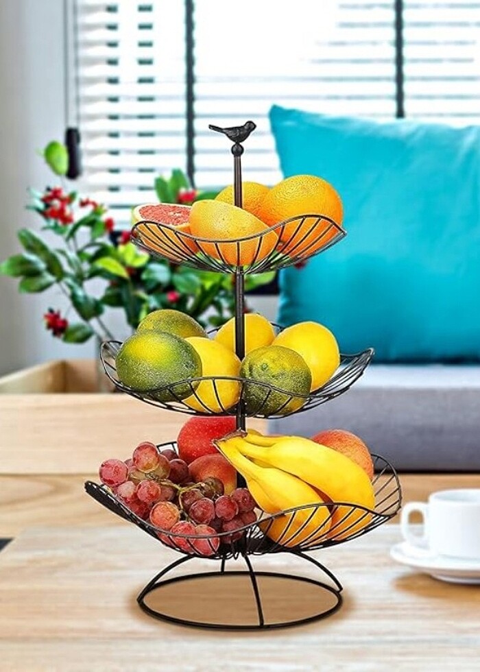 Metal Meyve Standı (3 katlı Yurtdışı) - Görsel 2