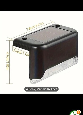 4lü Güneş Enerjili Adım Işığı - Görsel 8