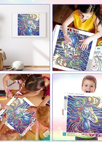 5D Elmas Boyama Seti 40x40 komple set - Görsel 5