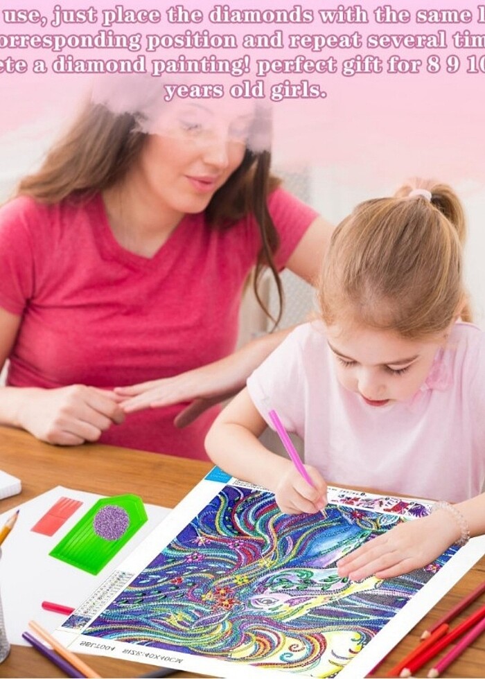 5D Elmas Boyama Seti 40x40 komple set - Görsel 3