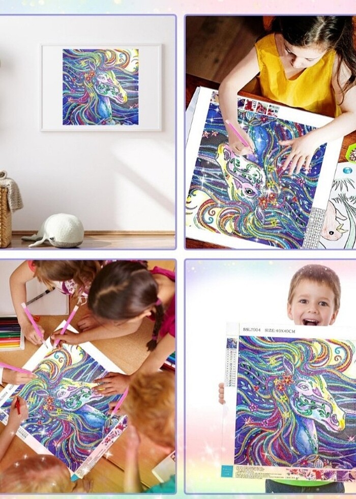 5D Elmas Boyama Seti 40x40 komple set - Görsel 5