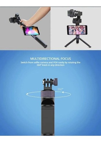 Pgytech Hand Grip & Tripod For Action Camera - Görsel 4