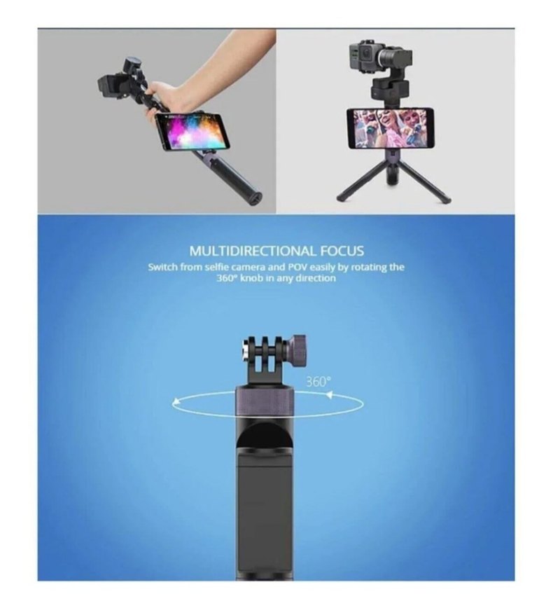 Pgytech Hand Grip & Tripod For Action Camera - Görsel 4