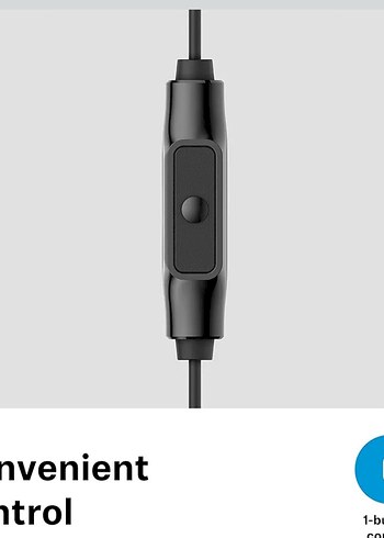 Sennheiser CX 80S Kulak İçi Kulaklık, Tek Düğmeli - Görsel 3