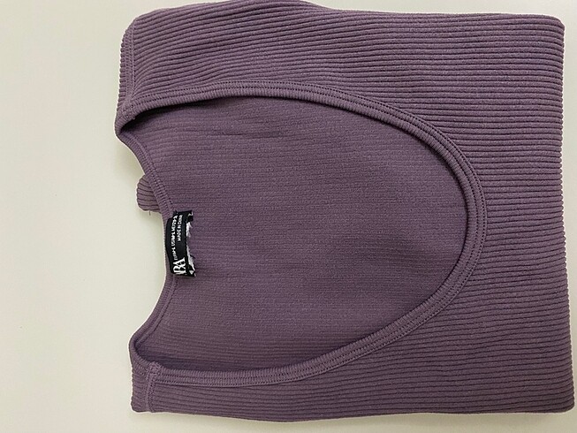 l Beden mor Renk Zara crop
