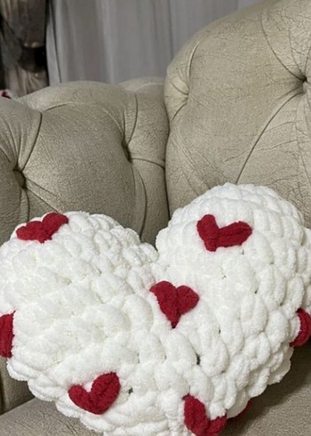 Nakışlı Örgü Çocuk Yastığı - Pastel - Görsel 2