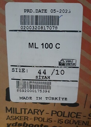 YDS ML 100 C BOT DERİ 44 NO FERMUARLI  - Görsel 5