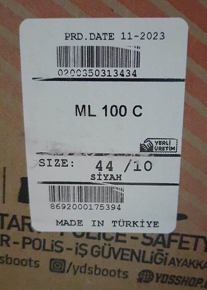 YDS ML 100 C DERİ BOT 44 NO FERMUARLI - Görsel 5