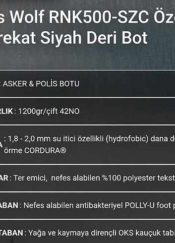 OKS DERİ ASKERİ BOT 44 NO FERMUARLI  - Görsel 5