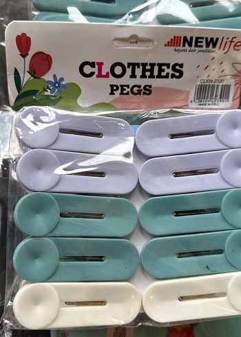 Pastel Renkli Elastik Çamaşır Mandalı - Görsel 2