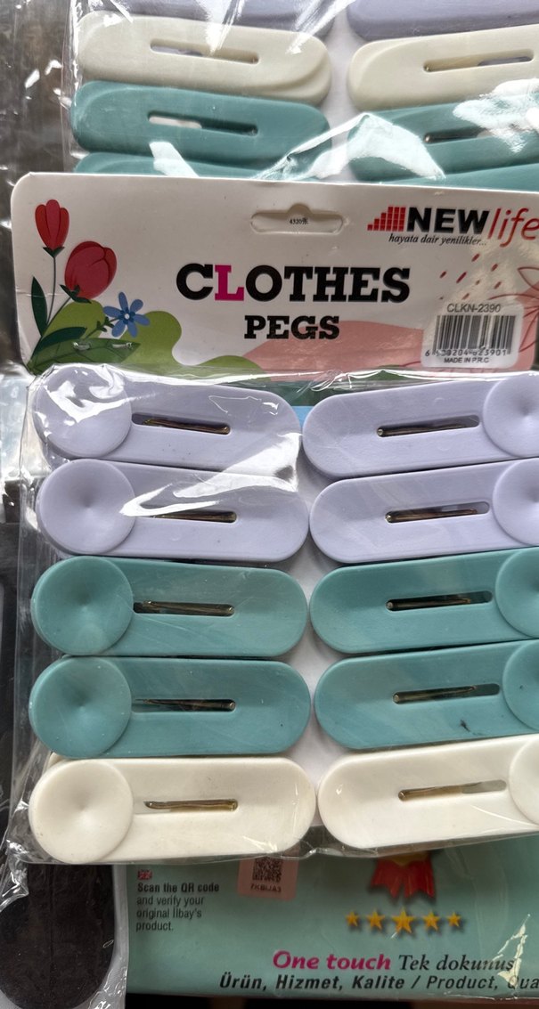 Pastel Renkli Elastik Çamaşır Mandalı - Görsel 2