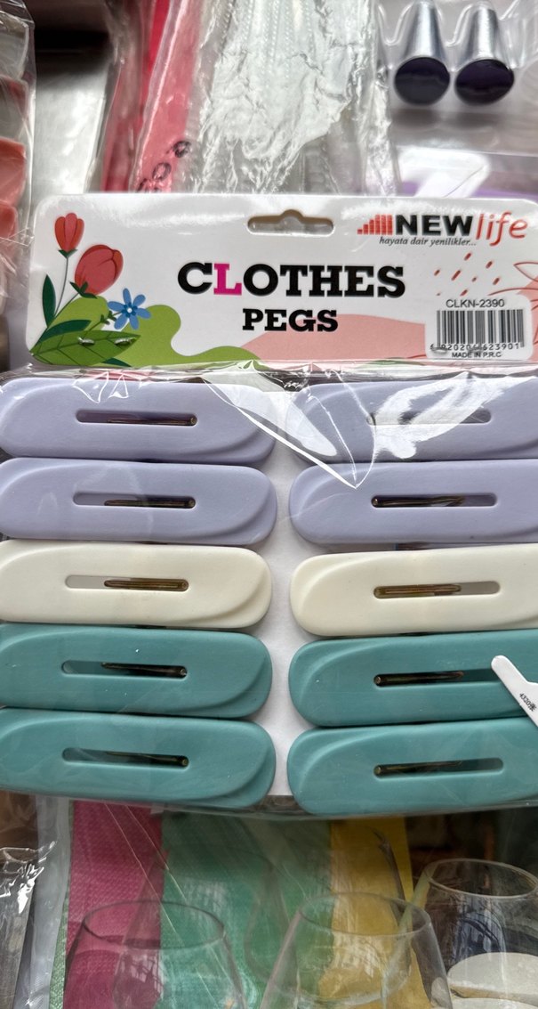 Pastel Renkli Elastik Çamaşır Mandalı - Görsel 3