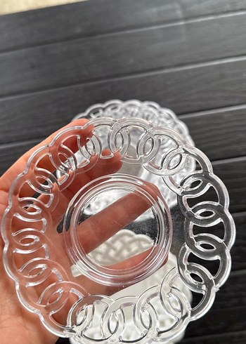 Beyaz ve Şeffaf Desensiz Tabak Seti - Görsel 5