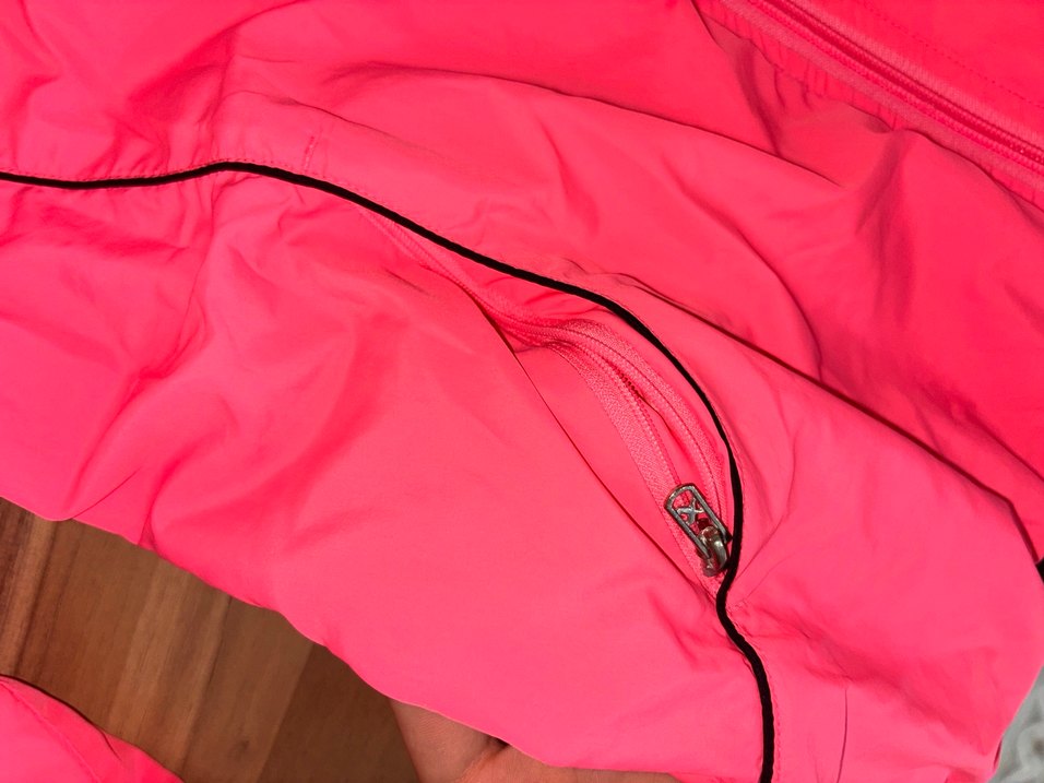 Pembe Fermuarlı Kadın Spor Ceket - Görsel 4