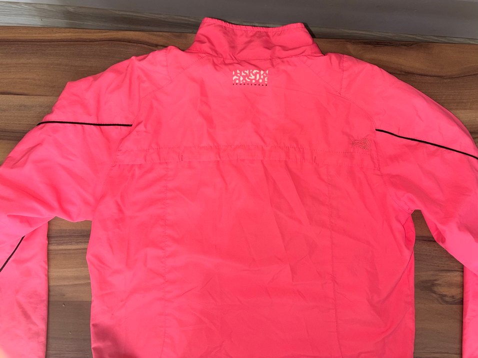 Pembe Fermuarlı Kadın Spor Ceket - Görsel 5