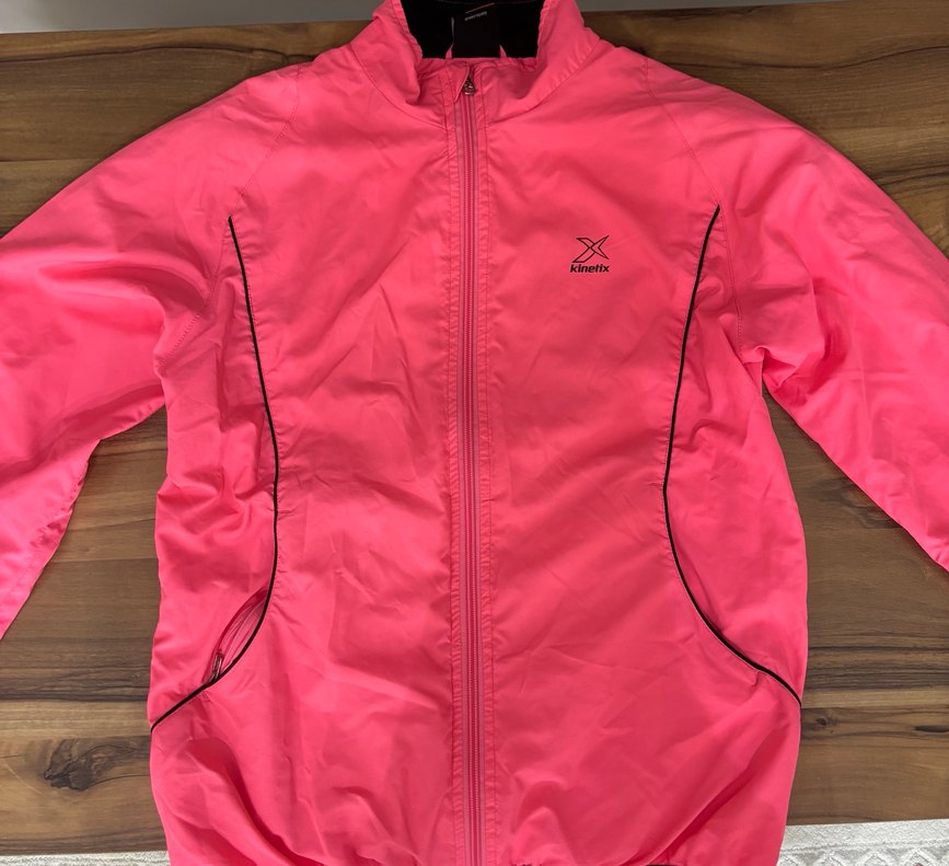 Pembe Fermuarlı Kadın Spor Ceket - Görsel 3