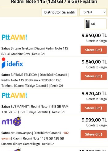 Xiaomi Redmi Note 11S siyah Android Telefon - Görsel 2