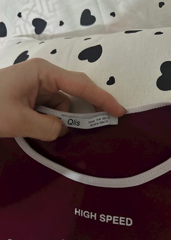 m Beden Bordo Baskılı Hamile Tişörtü, Kısa Kollu