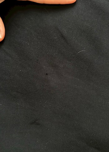 Siyah Kısa Kollu Hamile Tişörtü - Görsel 3