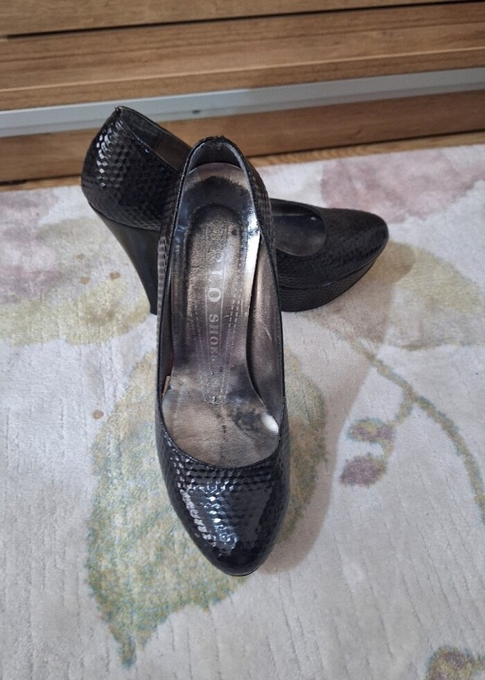 Platformlu topuklu ayakkabı - Görsel 4