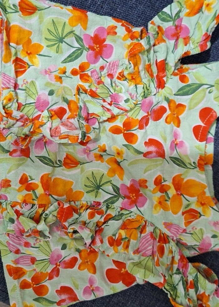 Kiz bebek kolsuz bluz - Görsel 4