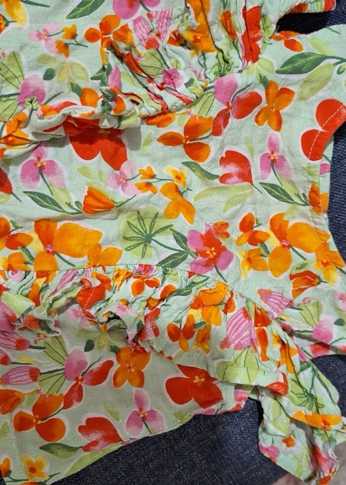 Kiz bebek kolsuz bluz - Görsel 5