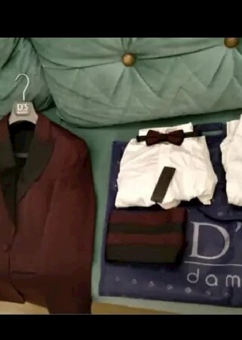 Bordo Kemerli D'S Damat Takım Elbise - Görsel 2