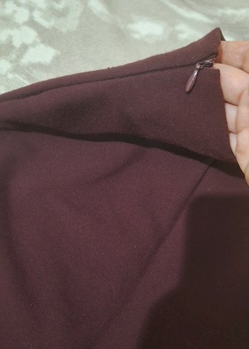 Bordo Midi Kalem Etek - Görsel 6