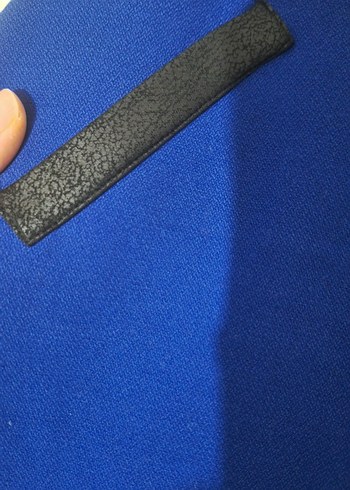 Fermuarlı Koyu Mavi kalem etek - Görsel 3