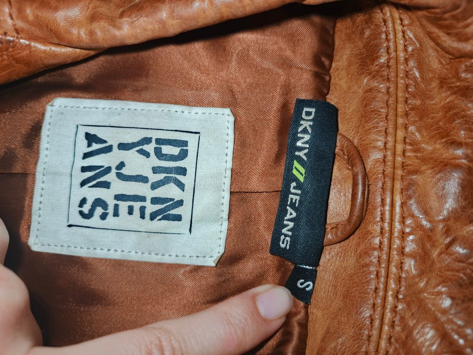 DKNY JEANS DERİ CEKET - Görsel 3