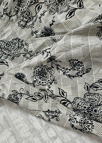 Gri Desenli Uzun Gotik Etek - Görsel 2